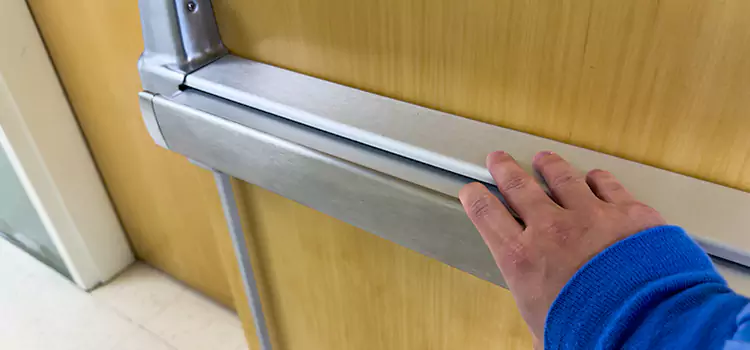 Installing a Push Bar on a Door Lowell